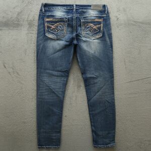 Hydraulic Jeans Womens Size 13/14 Blue Mid-Rise Bailey Skinny 28" Inseam Stretch